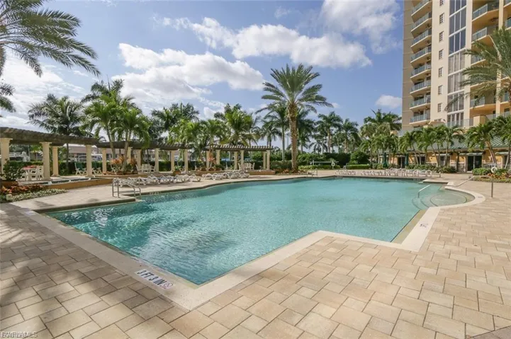 Community swimming pool with southern exposure.