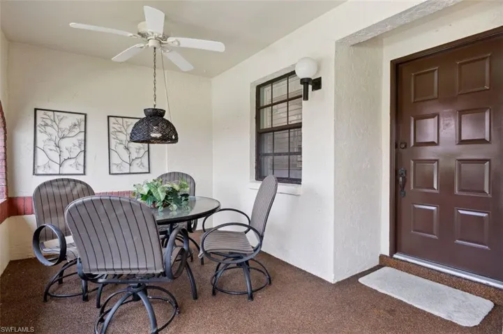 Front Screened Lanai & Front Door to unit.