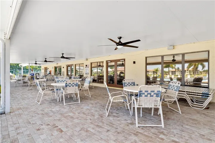 Covered Paved Lanai & Pool Deck For Main Community Pool.