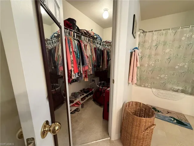 View of spacious closet