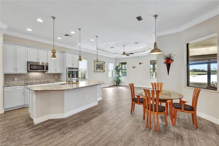 There is ample space for a breakfast table with gorgeous water views!