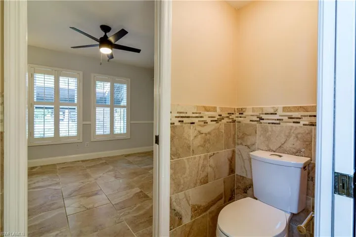 Primary bathroom water closet.