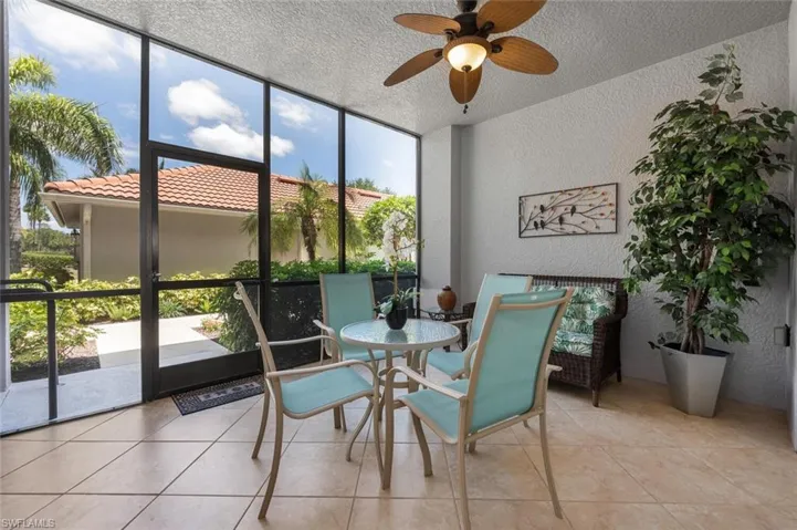 Front Lanai complete with tiled floors