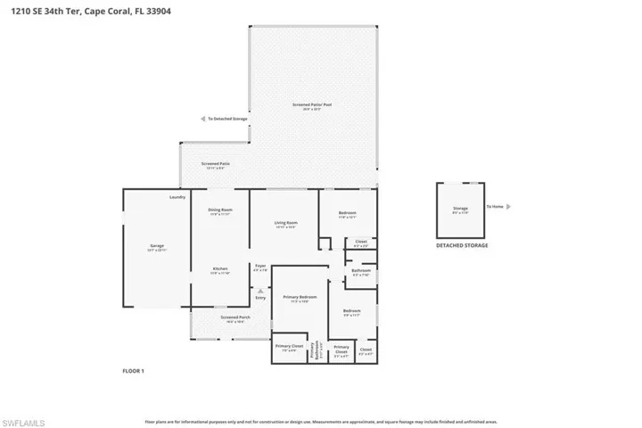 1210 SE 34th  TER, Cape Coral, FL 33904