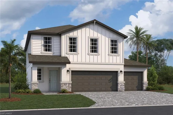 For Illustration Purposes Only-Sanibel Upgraded Elevation C, 3-Car Garage