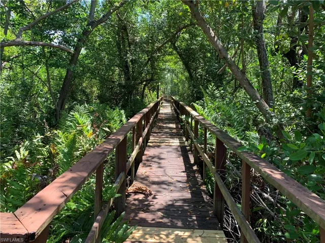 Nice walk thru nature to gulf access dock