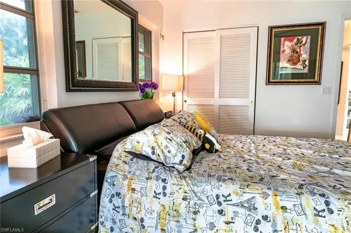 Bedroom with a closet
