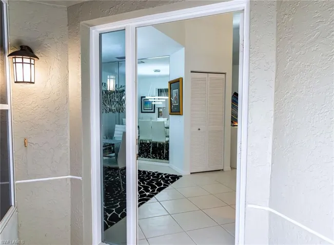 View of entry way screened porch