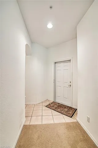 View of carpeted entryway