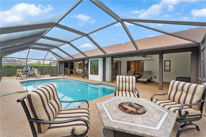 Pool and Sitting area with Gas Fire Pit