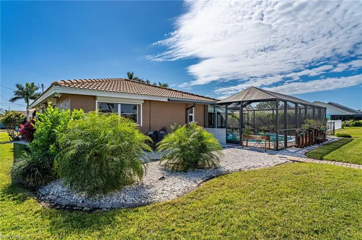 Back view of home