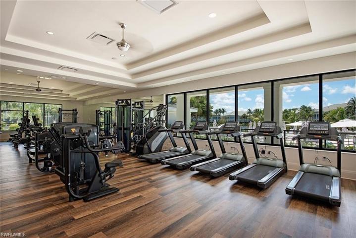 State-of-the-art fitness center with full exercise class schedules