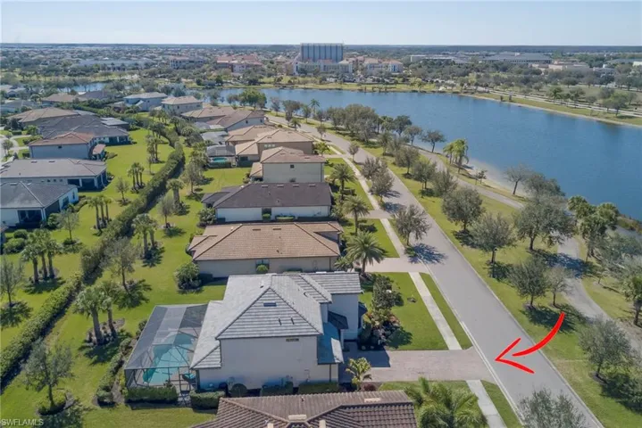 Drone / aerial view of property