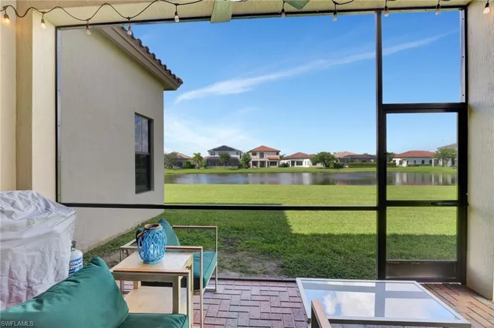 Partial view of screened lanai