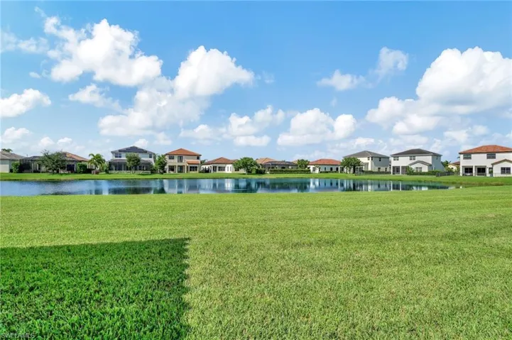 Gorgeous water view from rear of house (Note large backyard space!)
