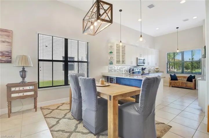 View of dining area