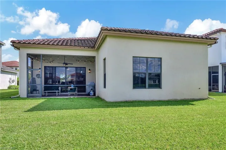 Back of property with lanai view