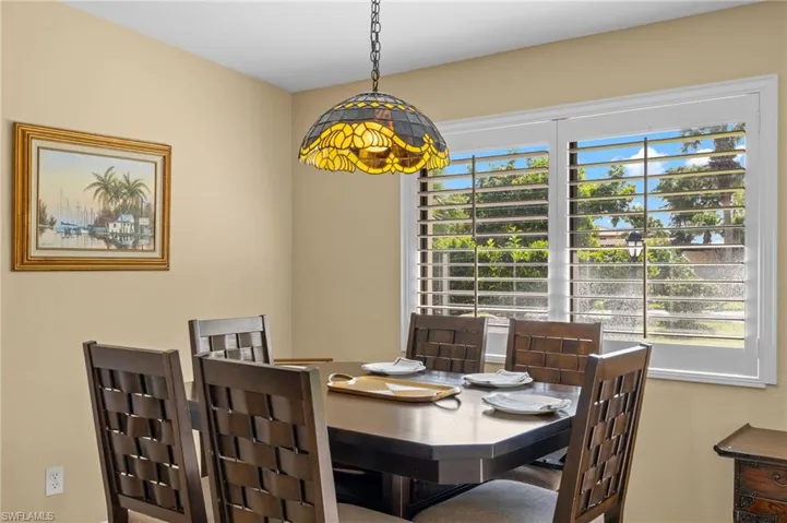 View of dining room