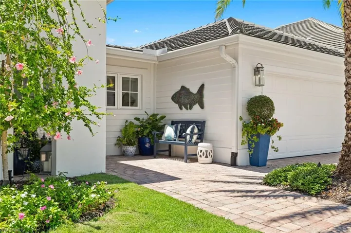 View of home's exterior with a garage