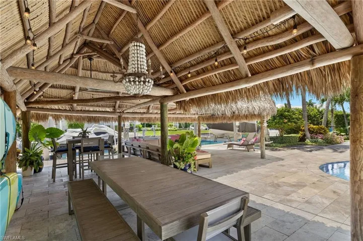 View of terrace with a gazebo