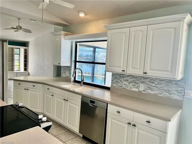 Kitchen with Updated Backsplash
