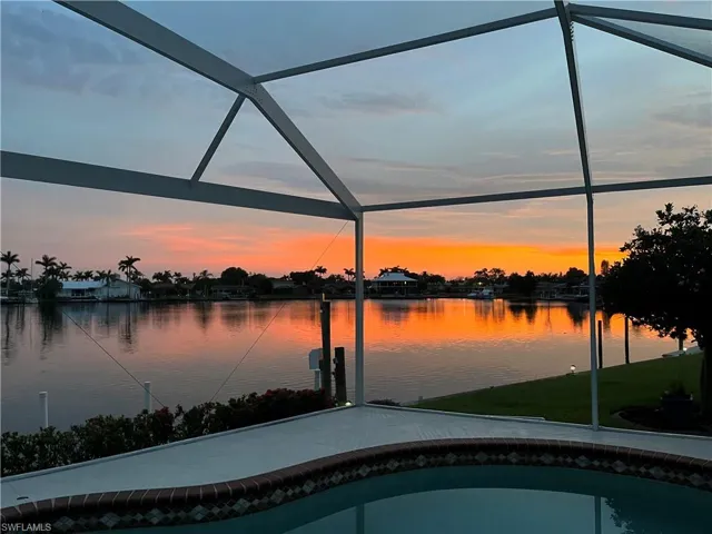 Sunset From the Pool