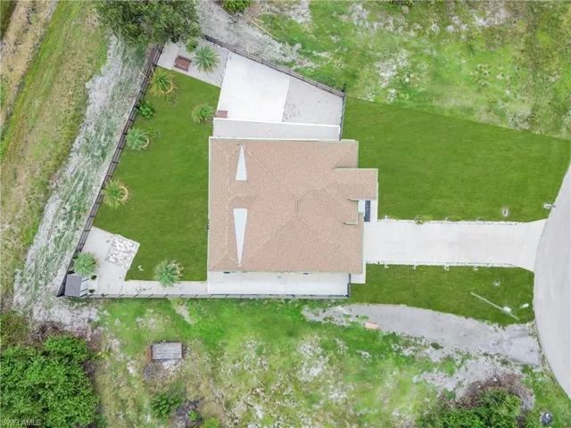 Aerial view showcasing the property's layout