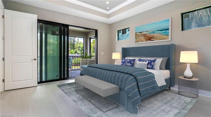Virtually Staged Master Bedroom
