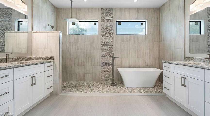 Spacious Bathroom with Soaking Tub