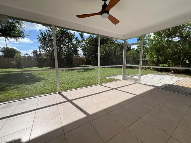 View of yard from lanai