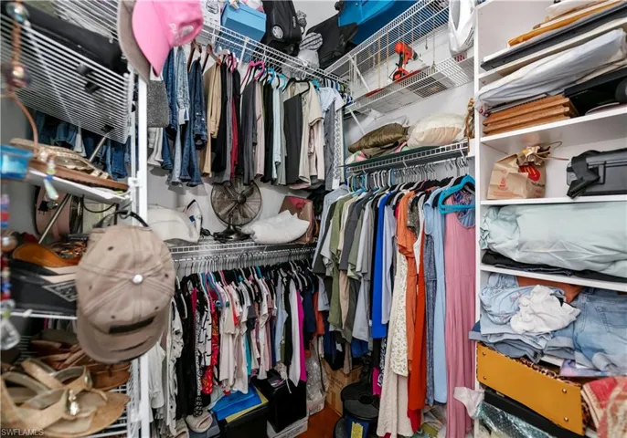 View of spacious closet