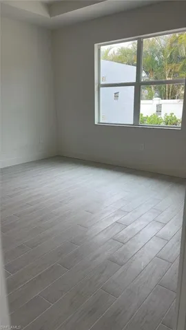 Primary bedroom suite with tray ceiling