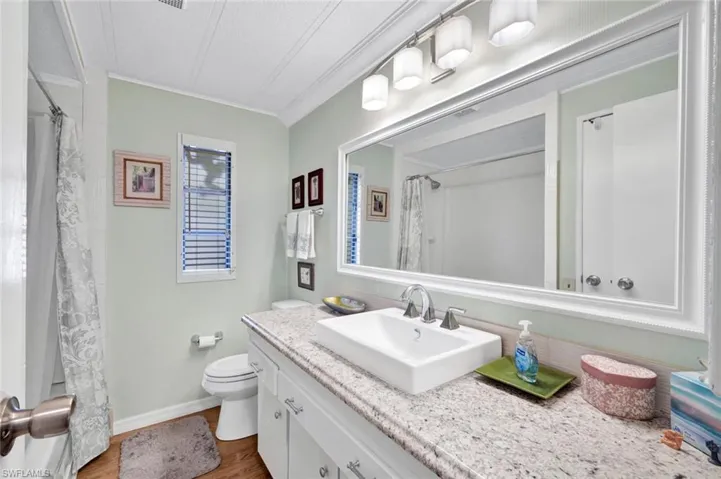 The guest bathroom has also been remodeled!