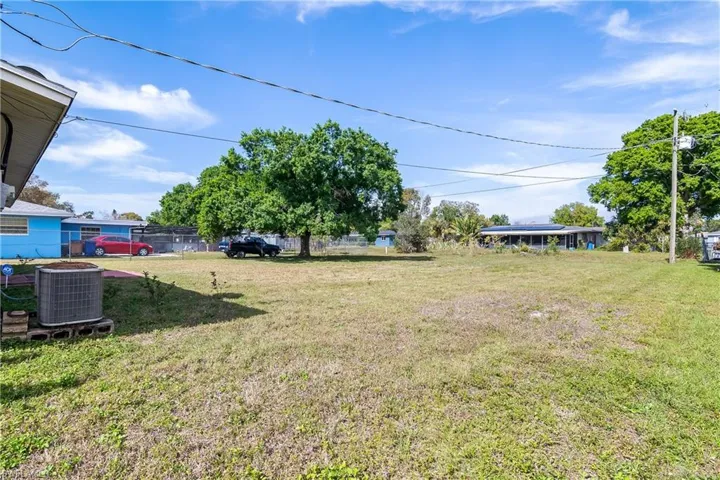 Large backyard