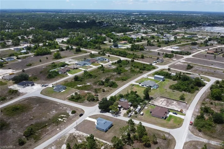 Aerial view of property's location