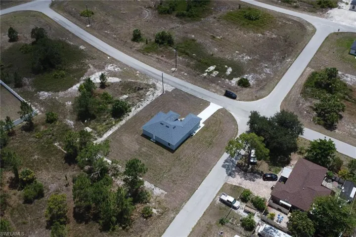 Aerial view of property's location