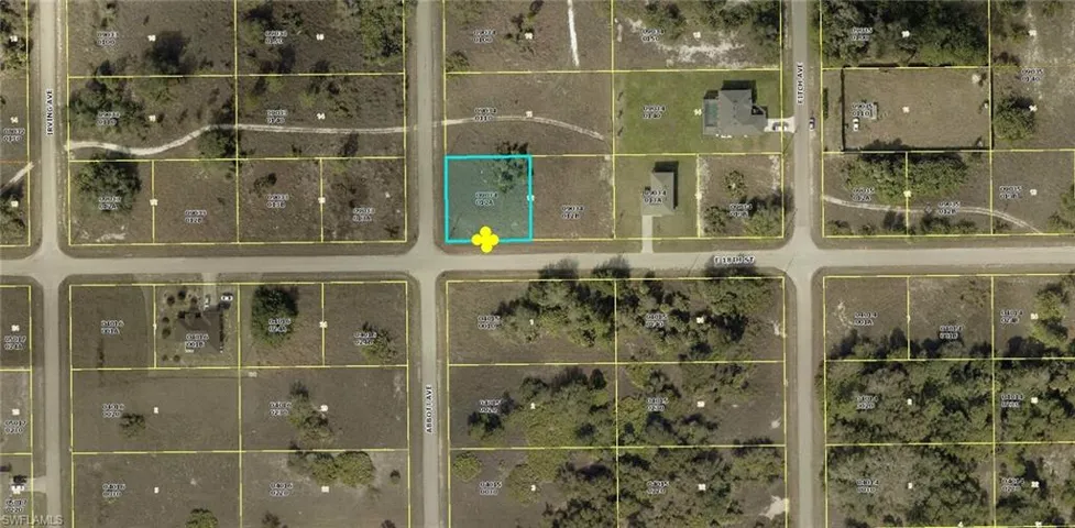 Aerial Parcel Map. Illustrating the property's boundaries and surrounding parcels