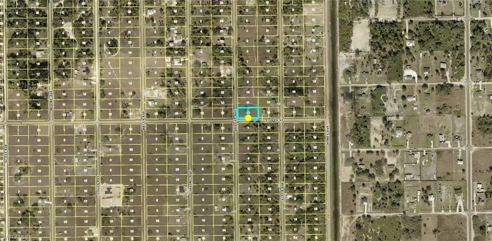 Aerial Map. Displaying the property's location and surrounding parcels