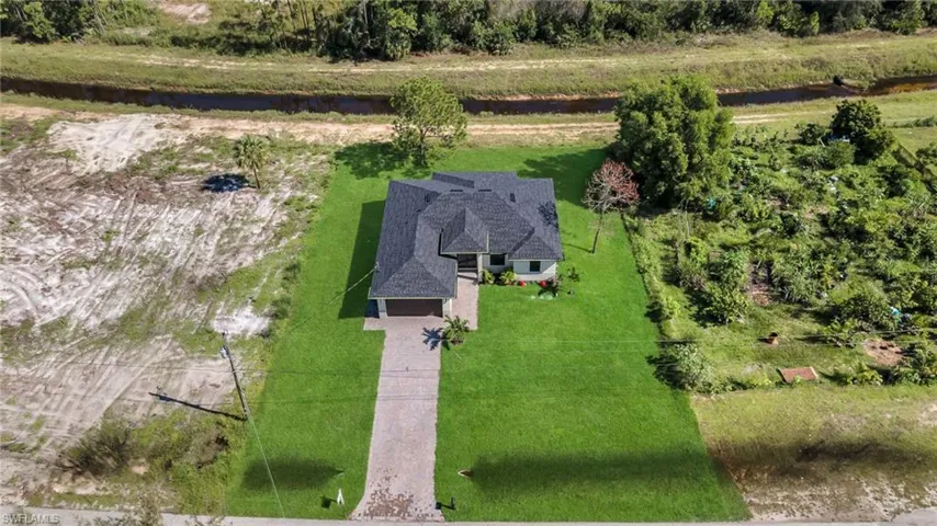 View from above of property