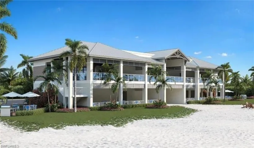 Rear view of Bonita Bay's Beach Club.