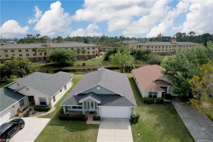 Birds eye view of property