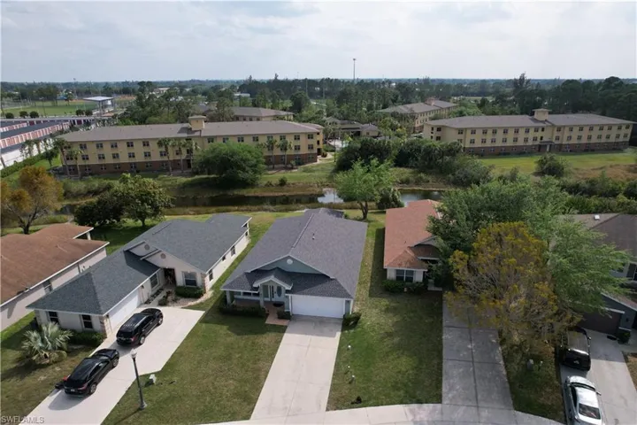 Birds eye view of property