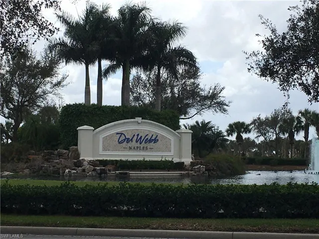 Del Webb Naples entrance sign.
