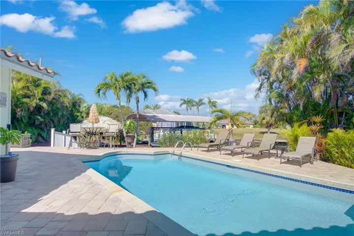 Pool with a patio