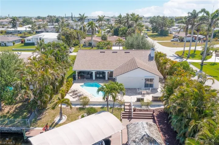 Drone / aerial view with a residential view