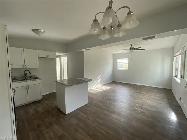 Dining, Kitchen and Living Room