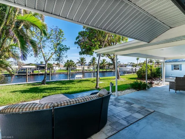 View of patio / terrace featuring a water view