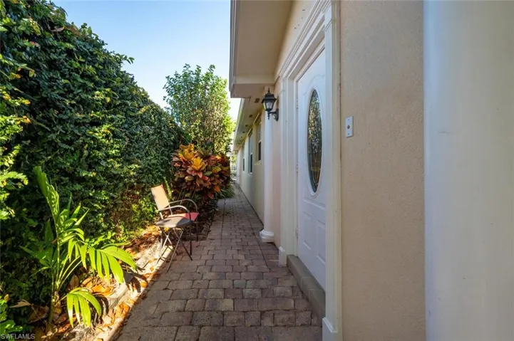 Walkway to the front entrance
