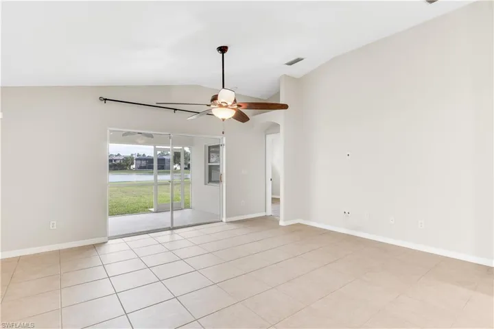 Family room with a view of the lake