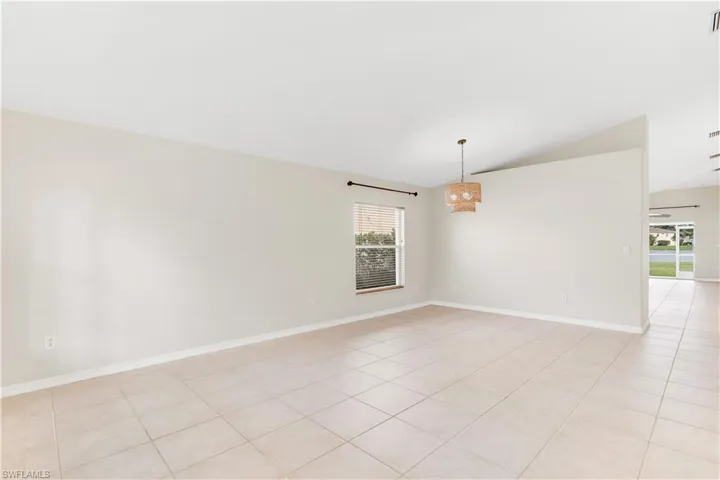 Large Dining area adjoins the living room